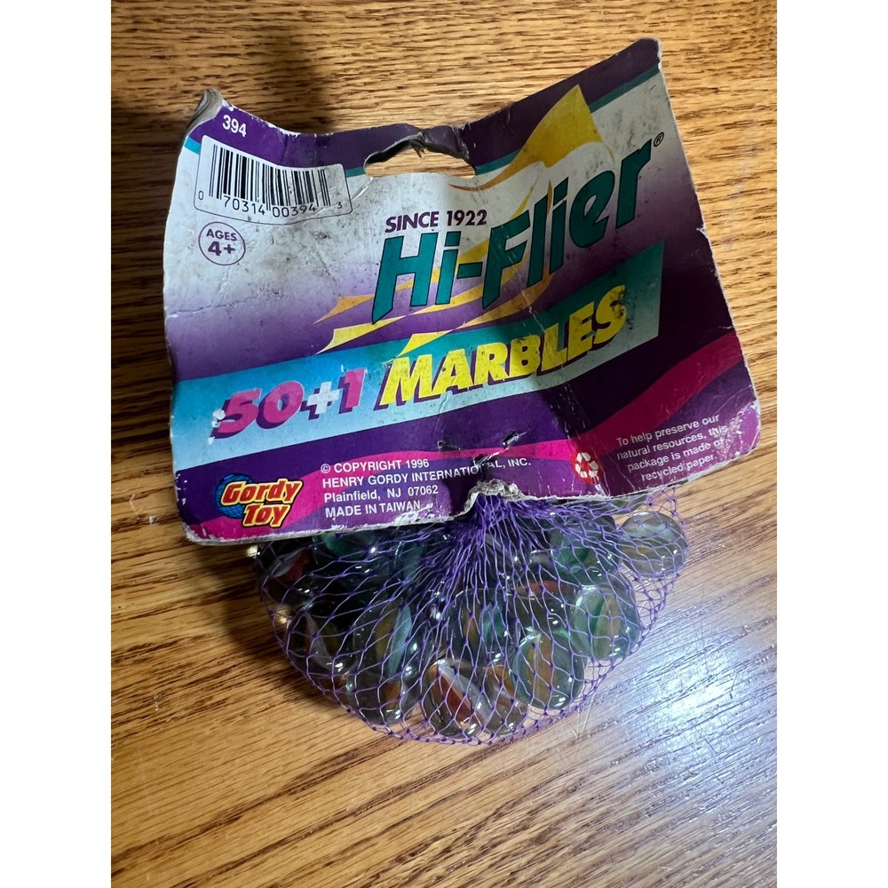 Vintage 1996 Hi-Flier 50+1‎ Marbles Henry Gordy International Cat Eye Glass Set